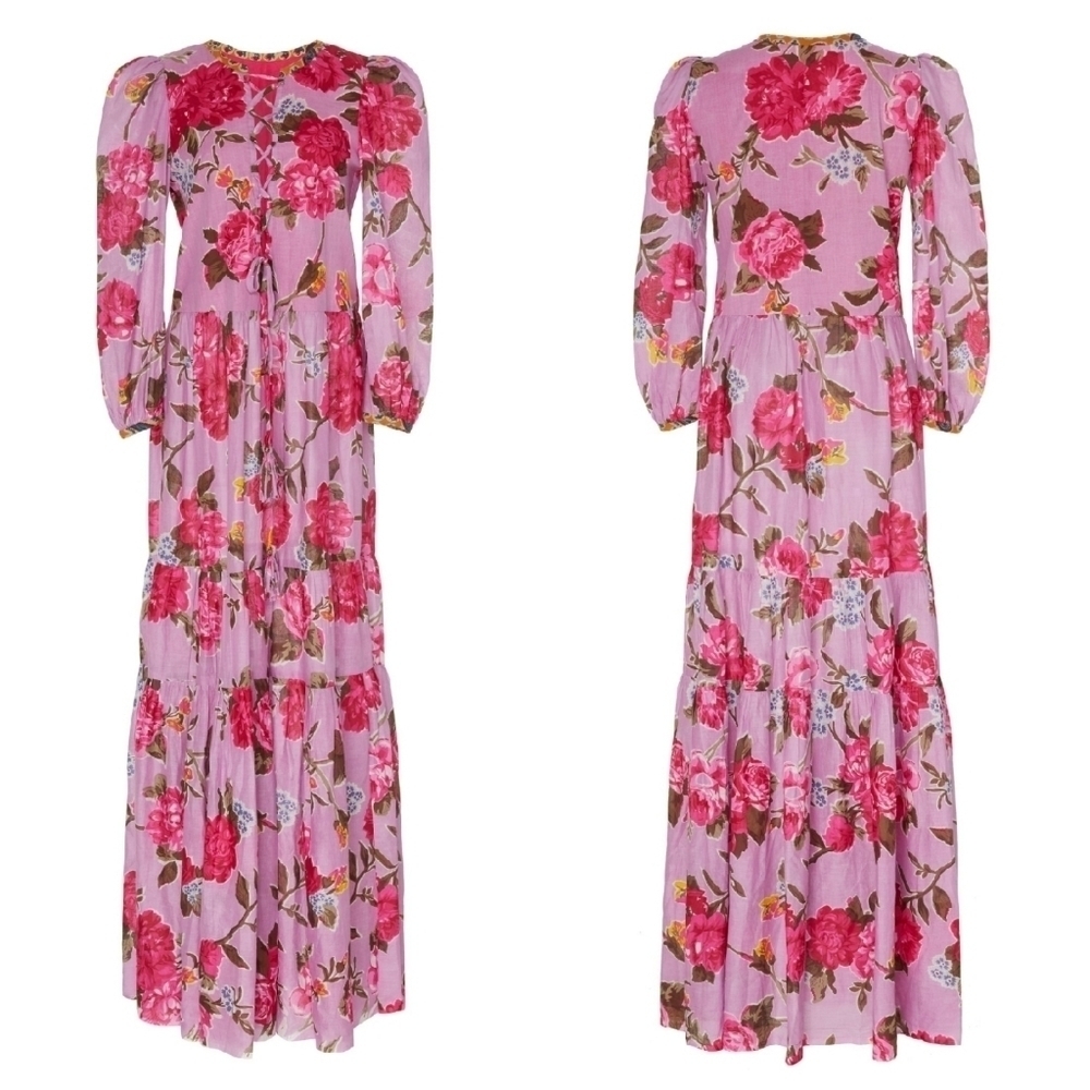 NEW Alix of Bohemia XS Ramble on Rose Maxi Dress